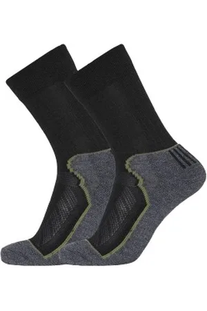 Dovre Strumpor 2P Organic Wool Terry Crew Socks Svart Strl 40/43 Herr