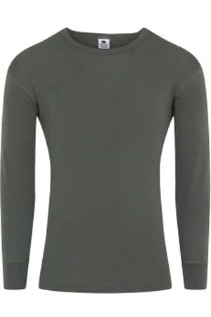 Dovre Wool Long Sleeve T-Shirt Grön ull XX-Large Herr