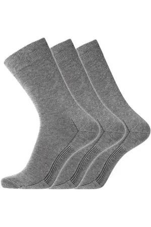 Dovre Strumpor 3P Cotton Socks Grå Strl 40/45 Herr