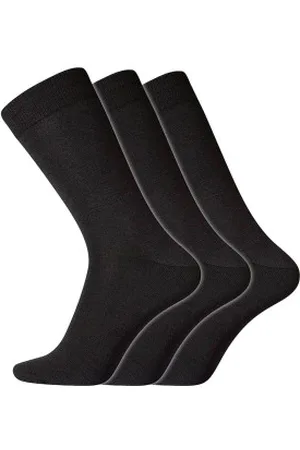 Dovre Strumpor 3P No Elastic Twin Socks Svart bomull Strl 40/45 Herr