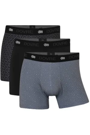 Dovre Kalsonger 3P Recycled Polyester Boxers Svart/Grå polyester XX-Large Herr