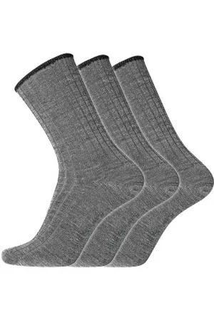 Dovre Strumpor 3P Wool No-Elastic Socks Grå Strl 40/45 Herr