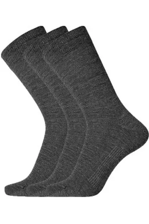 Dovre Strumpor 3P Wool Socks Mörkgrå Strl 40/45 Herr