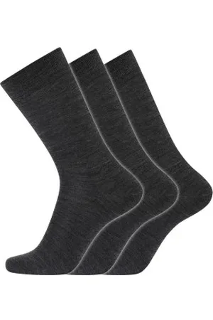 Dovre Strumpor 3P Organic Wool Sock Mörkgrå Strl 40/45 Herr