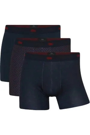 Dovre Kalsonger 3P Recycled Polyester Boxers Marin/Röd polyester XX-Large Herr