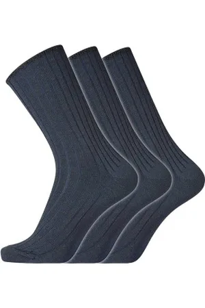 Dovre Strumpor 3P Wool No-Elastic Socks Marin Strl 40/45 Herr