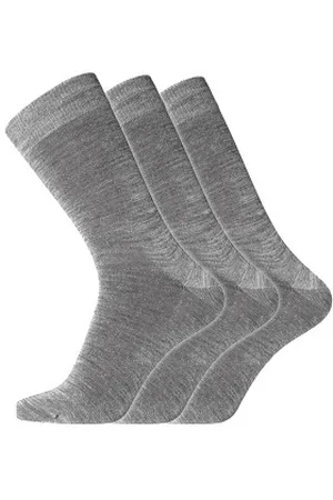 Dovre Strumpor 3P No Elastic Twin Socks Grå bomull Strl 40/45 Herr