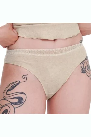 Sloggi Trosor 2P GO Ribbed Tai Briefs Elfenben ekologisk bomull X-Small Dam