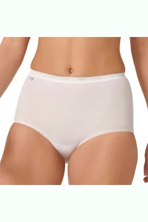 Sloggi Trosor 2P Basic Plus Maxi Briefs Vit bomull 38 Dam