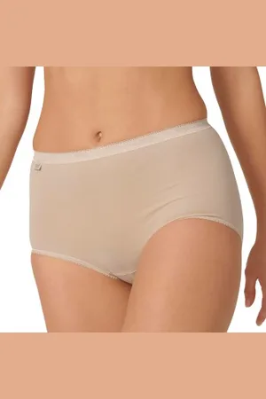 Sloggi Trosor 4P Basic Plus Maxi Beige bomull 38 Dam