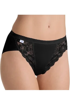 Sloggi Trosor Chic Tai Brief Svart bomull 36 Dam