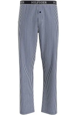 Tommy Hilfiger Woven Lounge Pants Blå/Vit bomull Large Herr
