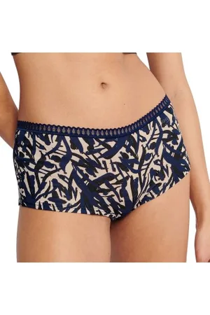 Sloggi Trosor 3P GO Crush Hipster Shorts Svart/Blå bomull X-Small Dam