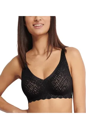Sloggi BH ZERO Feel Bliss Soft Bra Svart L+ Dam