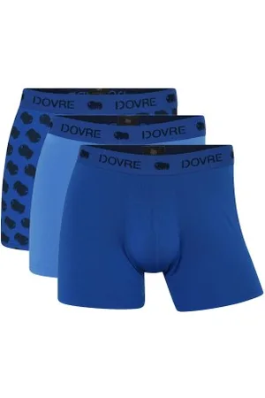 Dovre Kalsonger 3P Recycled Polyester Boxers Blå/Blå polyester Small Herr