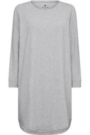 JBS of Denmark Woman Long Sleeve Big Tee Ljusgrå X-Small Dam