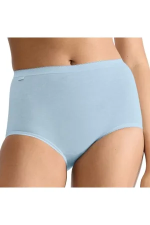 Sloggi Trosor 3P Basic Plus Maxi Colored Marin/Blå bomull 38 Dam