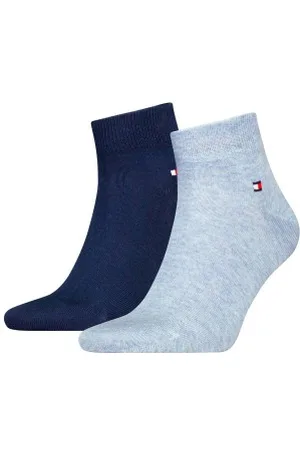 Tommy Hilfiger Tommy Hilfiger Strumpor 2P Men Quarter Sock Blå/Ljusblå Strl 39/42 Herr