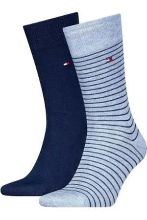 Tommy Hilfiger Tommy Hilfiger Strumpor 2P Men Sock Stripe Blå/Ljusblå Strl 39/42 Herr
