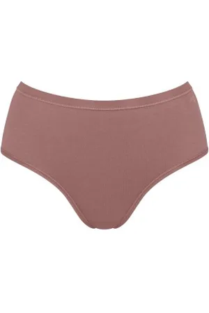 Sloggi Trosor 3P GO Daily Cotton Midi Briefs Mörkrosa bomull Large Dam