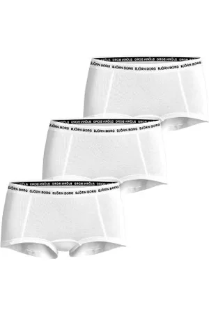 Björn Borg Trosor 3P Everyday Cotton Boxer Shorts Vit bomull Small Dam
