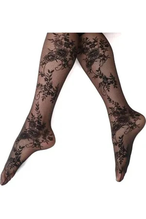 Oroblu Strumpbyxor Sherr Lace Knee Highs 30 Svart polyamid One Size Dam