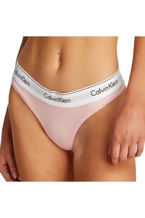 Calvin Klein Trosor Icon Cotton Modal Thong Rosa Small Dam
