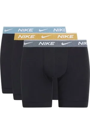 Nike Kalsonger 3P Everyday Essentials Cotton Stretch Boxer Grå/Blå bomull Small Herr