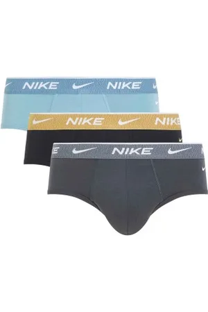 Nike Kalsonger 3P Everyday Essentials Cotton Stretch Hip Brief Grå/Blå bomull Small Herr