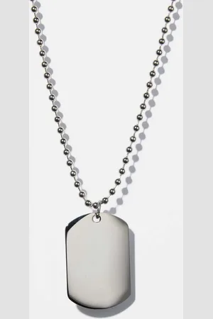 Montini Halsband herr, kulkedja med dog tag