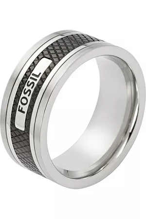Fossil Man Ringar - Ring herr JF00888040 Rostfritt stål, Plast