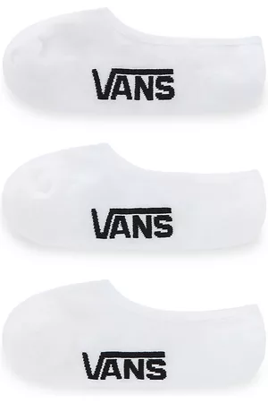 Vans Classic Super No Show Socks (3 Pairs) (white) Women White