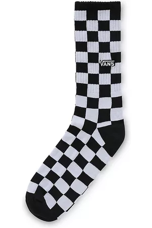 Vans Checkerboard Crew Socks (1 Pair) (black- Check) Women