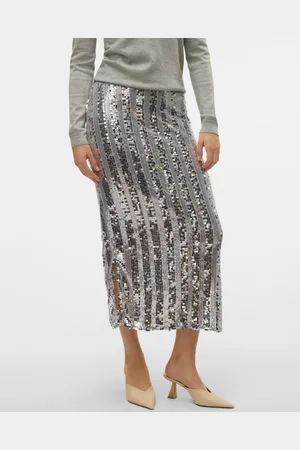 VERO MODA Vmefa Medelhög Midja Lång Kjol