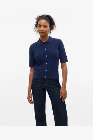 VERO MODA Vmluxlight Stickad Pikétröja