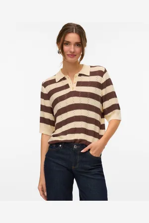 VERO MODA Vmrandi Stickad Pikétröja