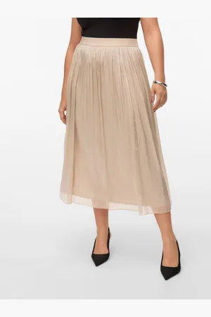 VERO MODA Vmcvips Medelhög Midja Lång Kjol