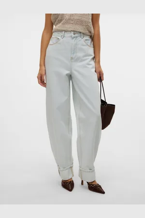 VERO MODA Vmbillie Hög Midja Barrel-passform Jeans