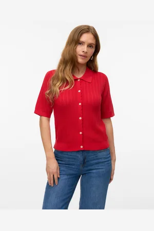 VERO MODA Vmluxlight Stickad Pikétröja