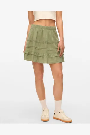 VERO MODA Vmpretty Medelhög Midja Kort Kjol