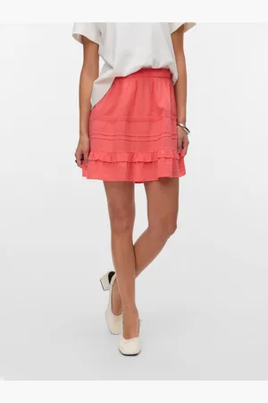 VERO MODA Vmpretty Medelhög Midja Kort Kjol