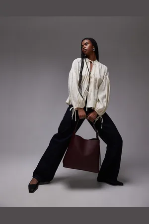 Topshop Soft Touch Tie Front Top