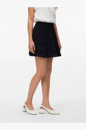 VERO MODA Vmpretty Medelhög Midja Kort Kjol