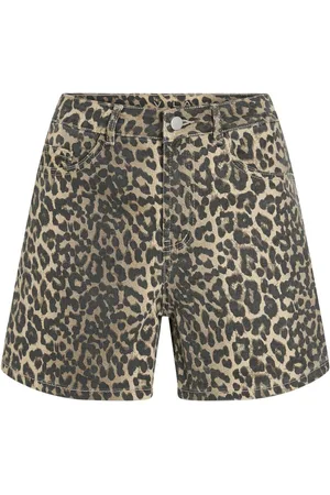 VILA Normal Midja Jeansshorts