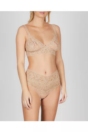 Hanky Panky Bralette Lace Crossover Chai XS