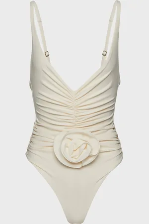 MAGDA BUTRYM Ruched flower swimsuit FR 36 (EUR 34)