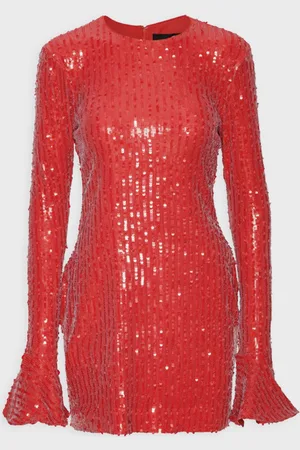 ROTATE Klänning Sequins Long Sleeve Mini 34