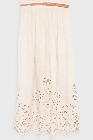 ZIMMERMANN Kjol Wylie Embroidered Midi 0 (XS-S)