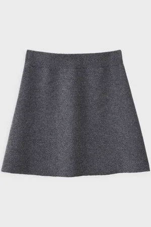Lisa Yang Kjol Clare Graphite Cashmere 0 (XS-S)