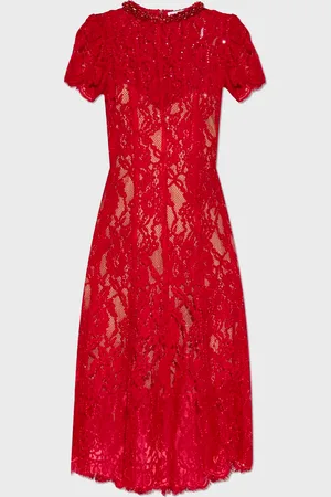 Self-Portrait Klänning Sequin Lace Midi UK 6 (EUR 34)